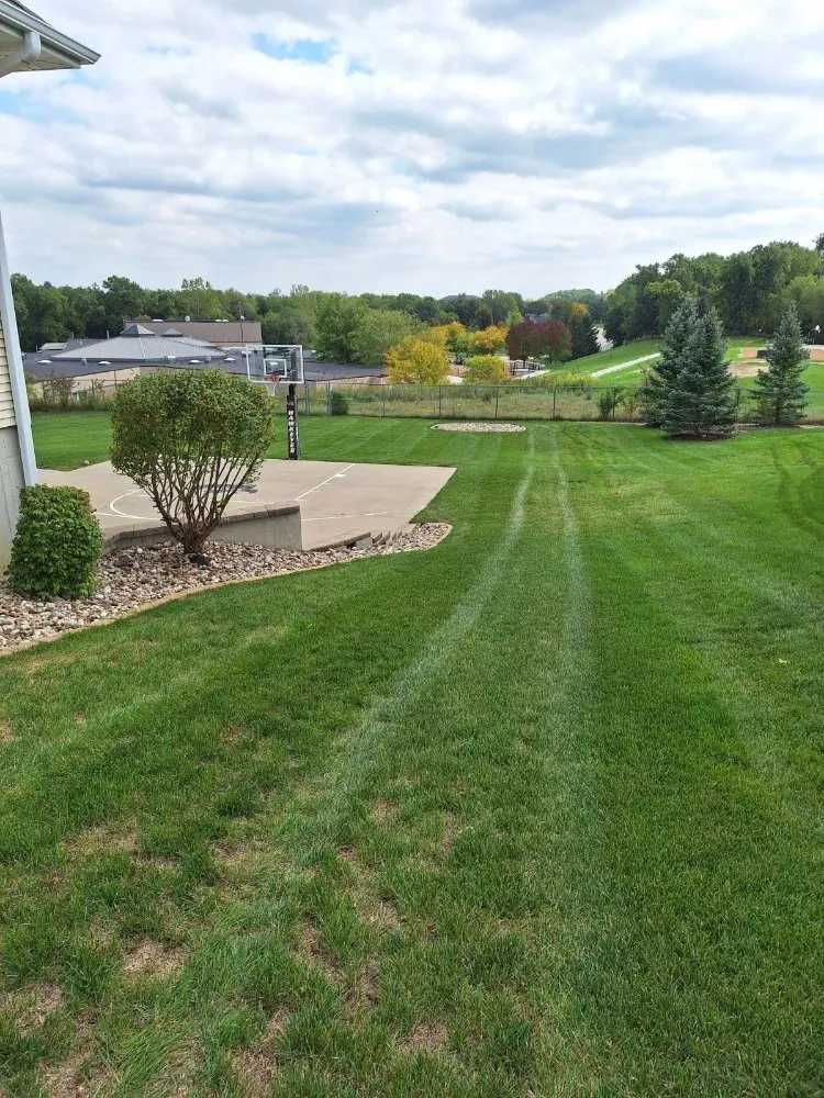 Professional garden landscaping in Iowa City, IA by Best Lawn Care