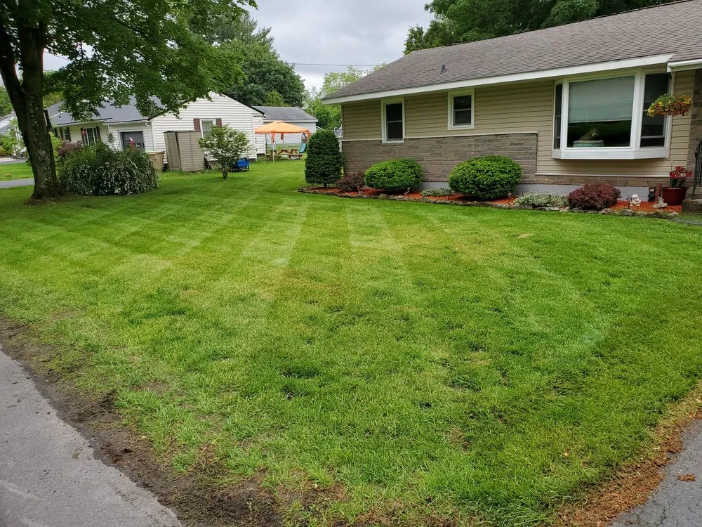 Professional landscape installation for homes in Newport, NY by Best Lawn Care