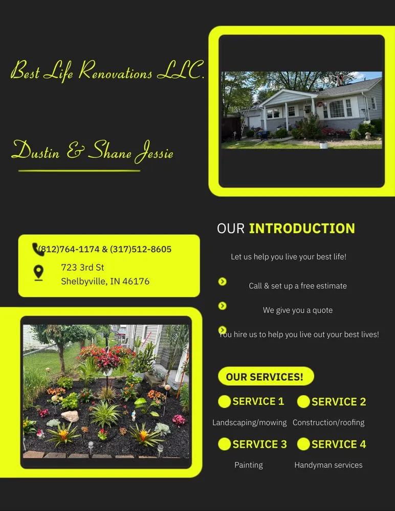 Trusted landscape design in Shelbyville, IN by Best Life Renovations