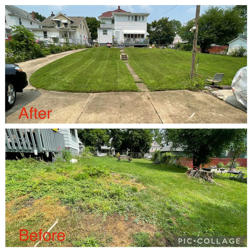 Professional outdoor landscaping for residential properties in Akron, OH by Best Service Lawn Care