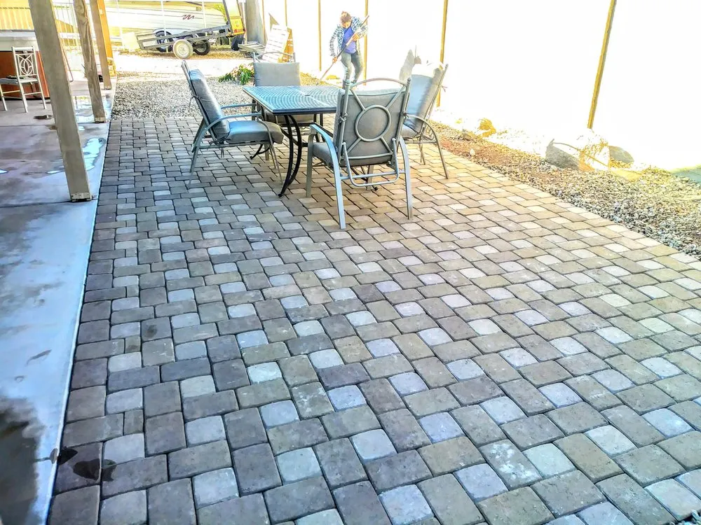 Custom yard maintenance with custom design in Laveen, AZ by Bethel concrete work & landscape