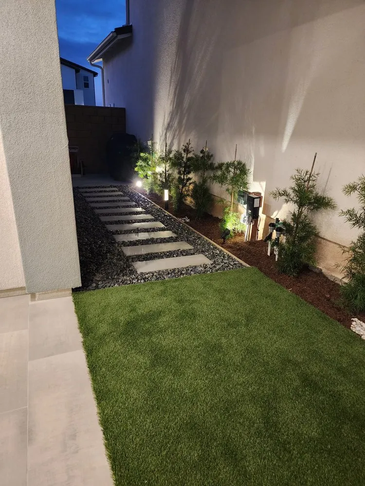 Custom lawn care service with custom design in Irvine, CA by Bethel Construction