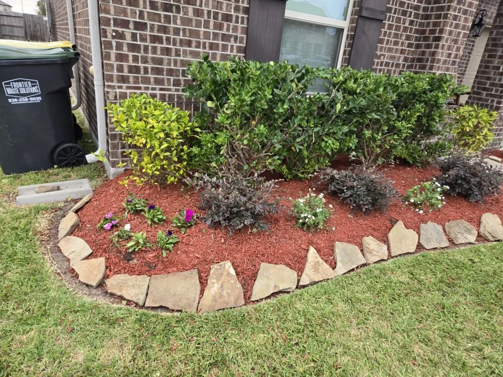 Custom landscape installation in Houston, TX by Better Essence Lawn Care