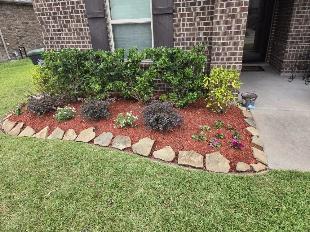 Professional garden landscaping for year-round maintenance in Houston, TX by Better Essence Lawn Care