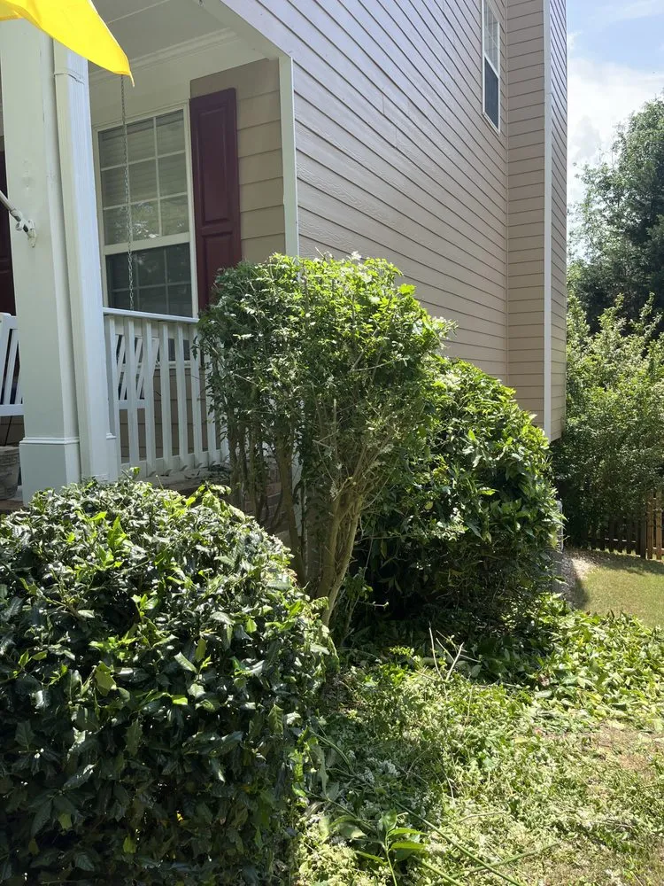 Custom landscape design with custom design in Powder Springs, GA by Better Than Goats Lawncare