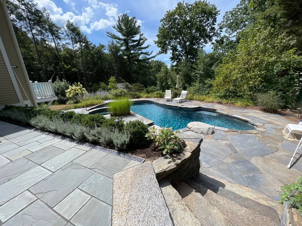 Custom outdoor landscaping for homes across Hadley, MA - Better View Landscapes