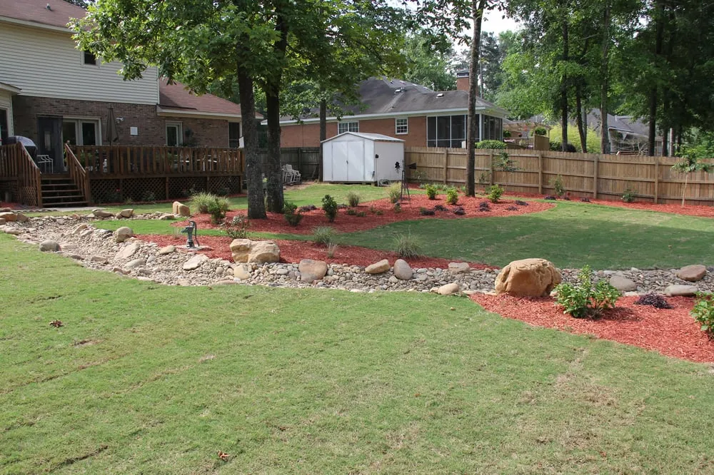 Professional outdoor landscaping in North Augusta, SC by Between The Edges Lawn Care & Landscaping