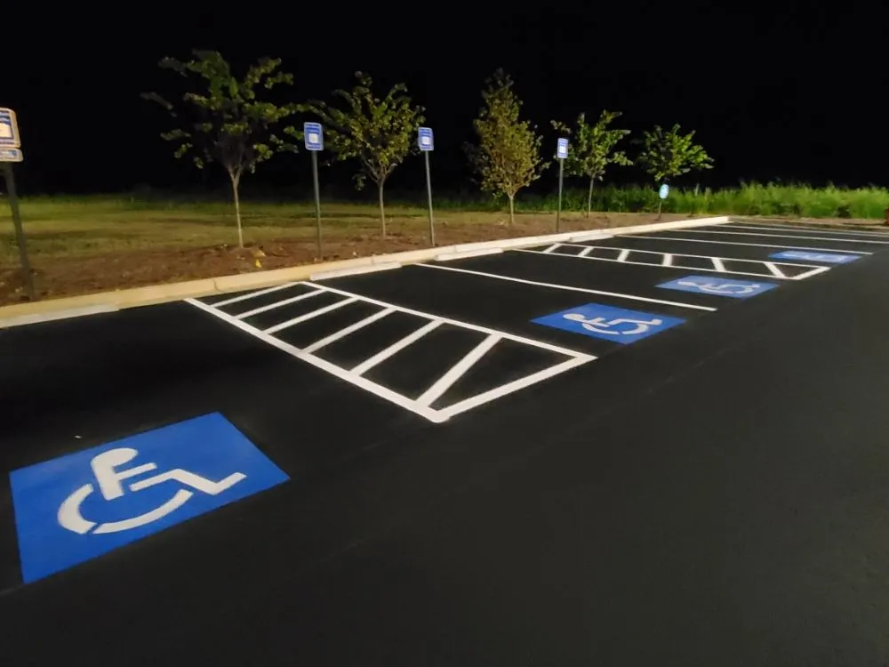 Trusted landscape installation with custom design in Acworth, GA by Between the Lines Parking Lot Renovations