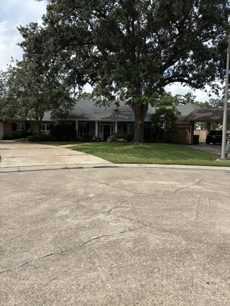 Custom landscape installation in Metairie, LA by Beyond Mowing