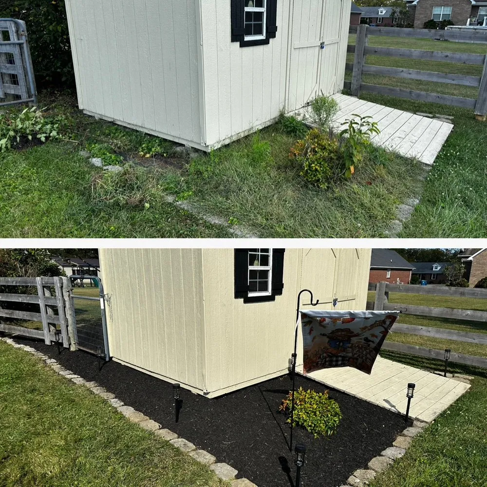 Professional garden landscaping for residential properties across Lawrenceburg, KY - Beyond the Pines Lawn Maintenance