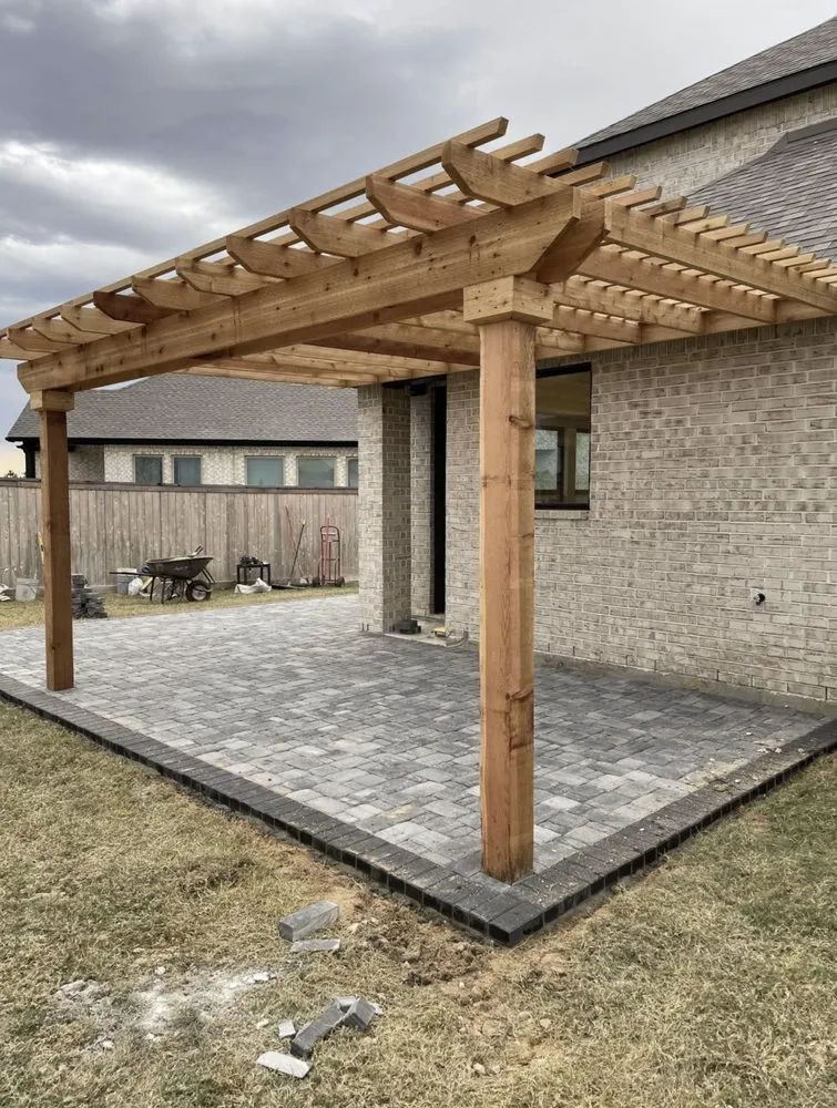 Trusted lawn mowing service with custom design in Houston, TX by Bezuz Lawn & Landscaping