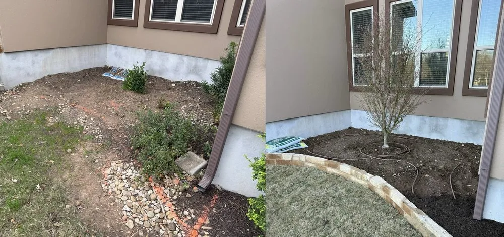 Professional landscape installation in Austin, TX by BGE services