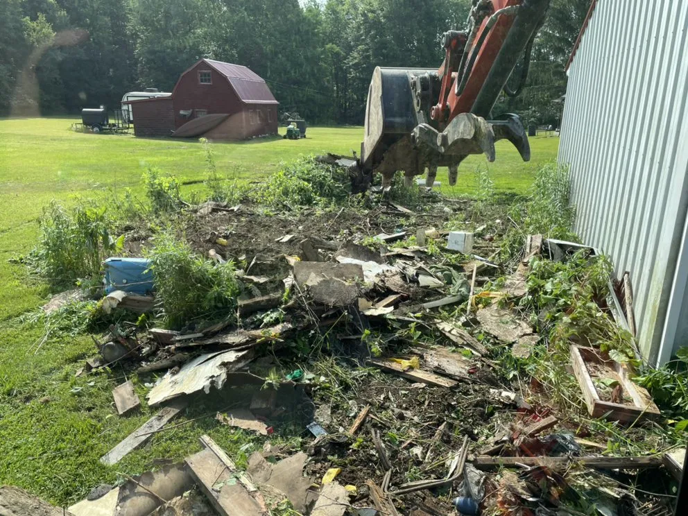 Top-rated yard cleanup service in Andover, OH by B.H. Groundworks