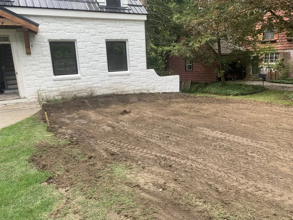 Professional landscaping services for residential properties in Andover, OH by B.H. Groundworks