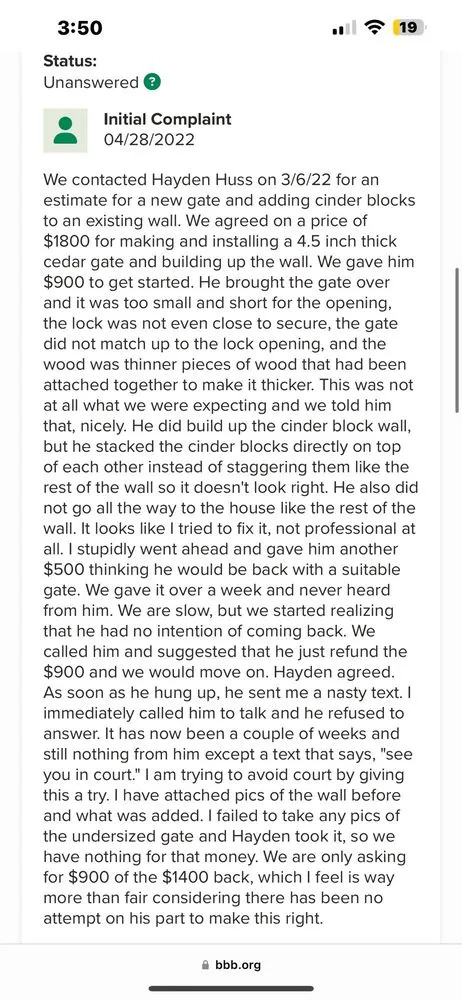 Top-rated landscaping services in Broken Arrow, OK by B&H Outdoor Services