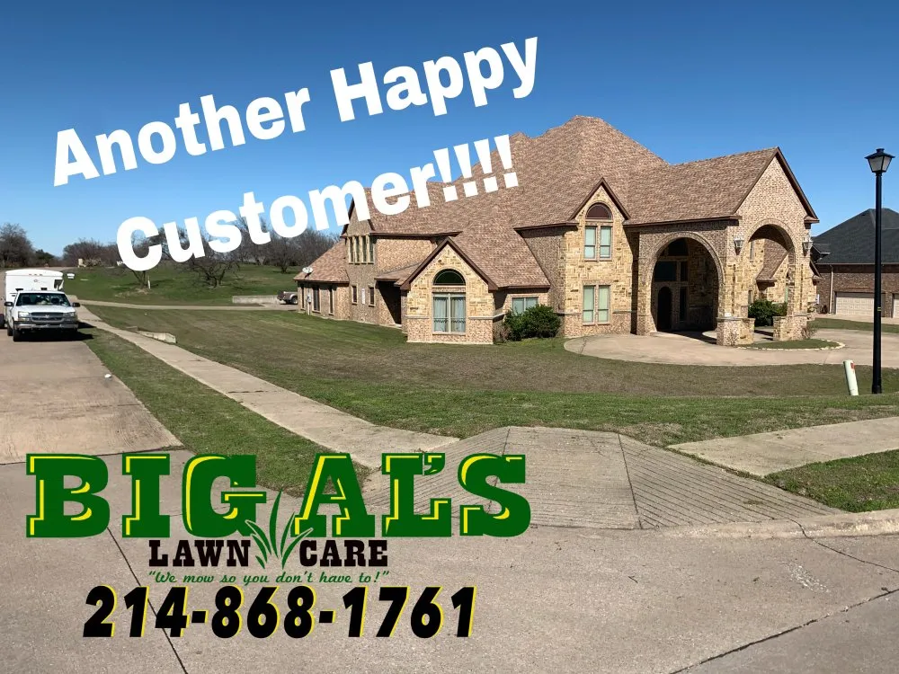 Local landscape installation in Arlington, TX by Big Al's Lawn Care