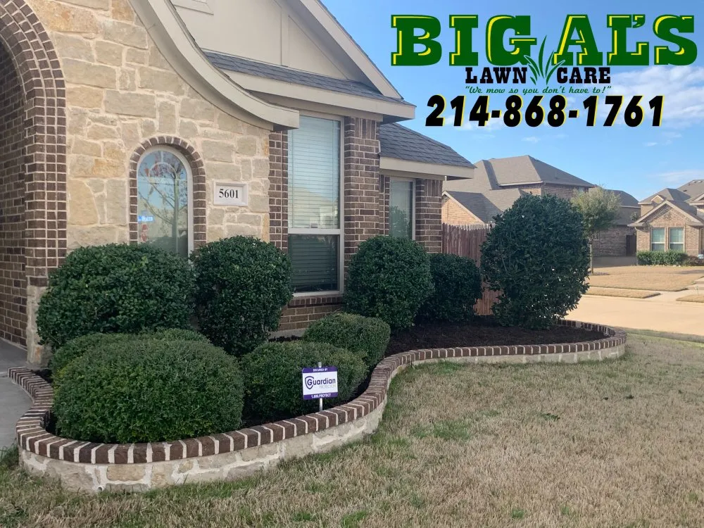 Custom landscape design in Arlington, TX - Big Al's Lawn Care