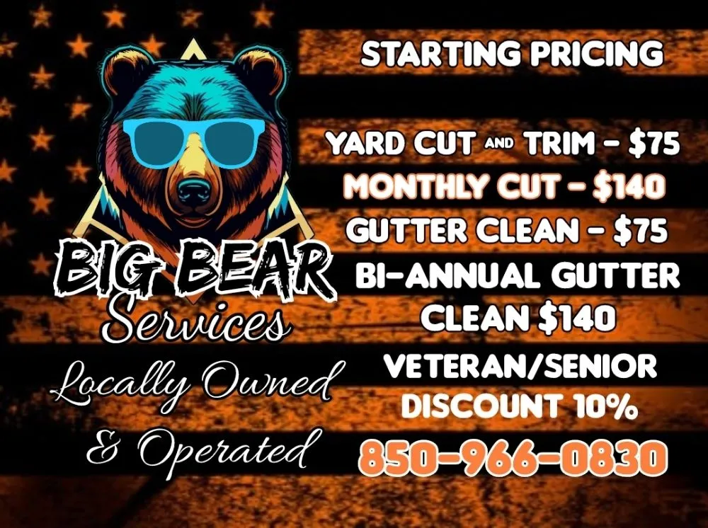 Expert residential landscaping for homes in Pensacola, FL by Big Bear Services