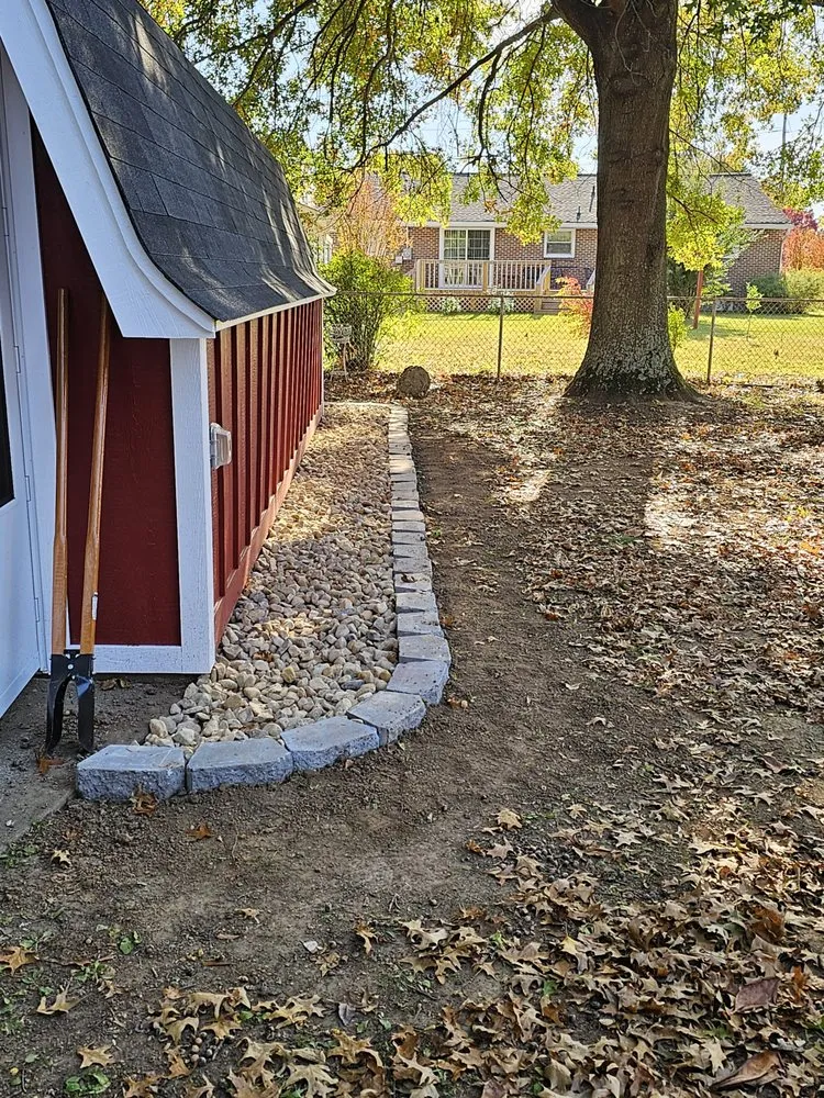 Custom landscape installation in Kingsport, TN by Big Ben Enterprise