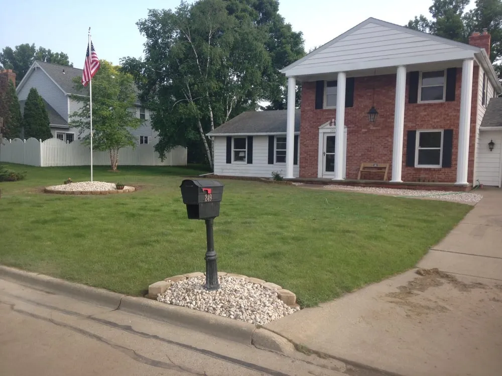 Expert garden landscaping with custom design in Seymour, WI by Big Boys Landscape & Snow Services