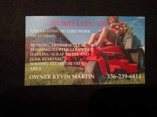 Big Boys Landscaping Logo