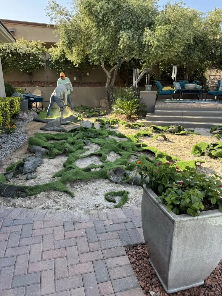 Professional outdoor landscaping in Henderson, NV by Big Bully Turf
