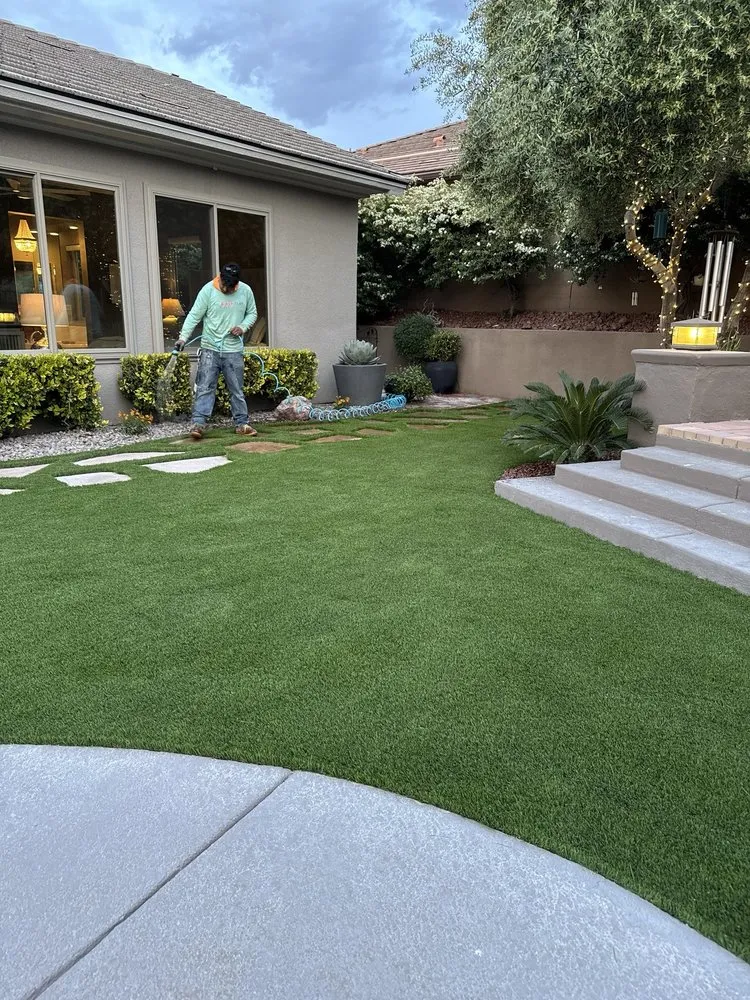 Professional landscape installation in Henderson, NV by Big Bully Turf