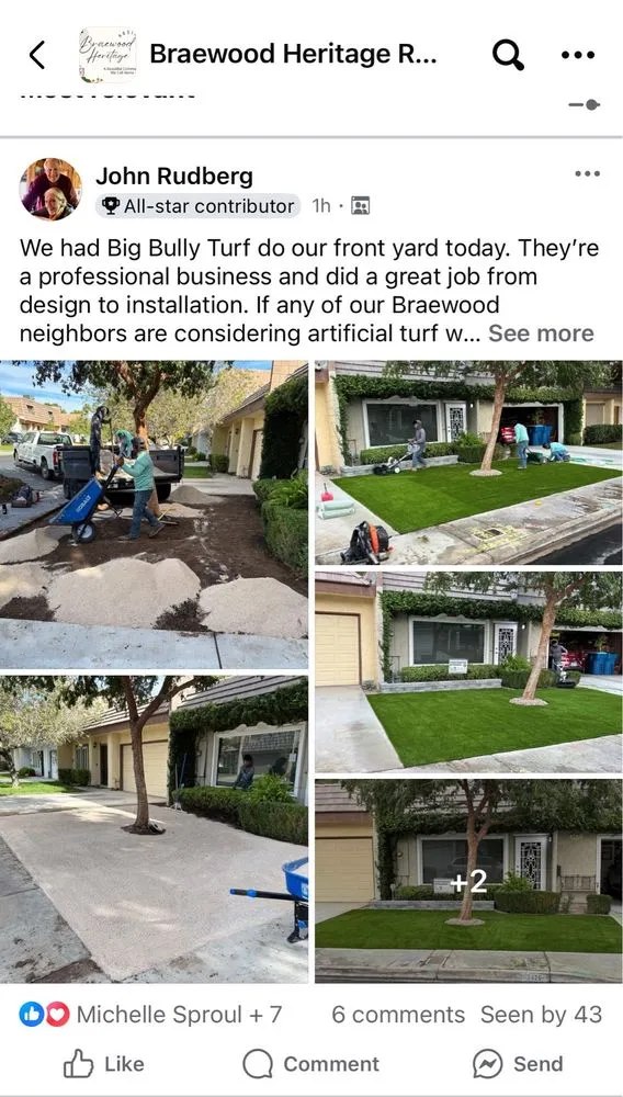 Professional yard maintenance in Henderson, NV by Big Bully Turf