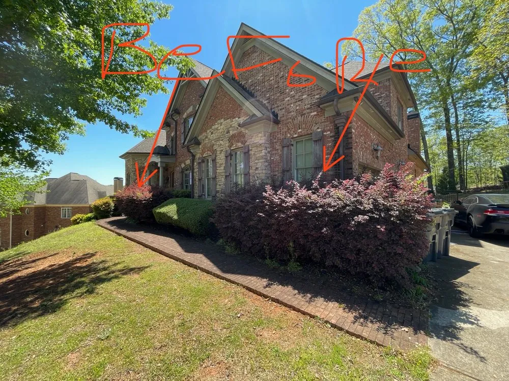 Professional garden landscaping for residential properties in Norcross, GA by Big City Lawn Service