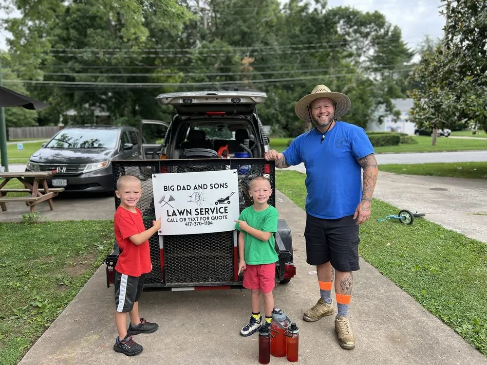 Affordable lawn mowing service in Springfield, MO - Big Dad and Sons Lawn Care Service