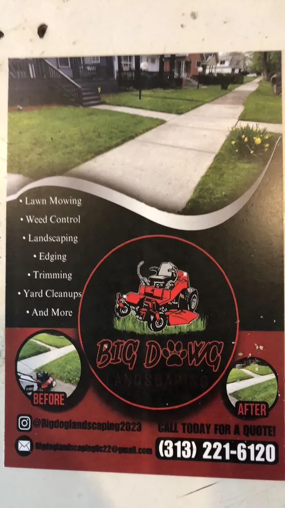 Professional outdoor landscaping for year-round maintenance across Inkster, MI - Big Dawg Landscaping
