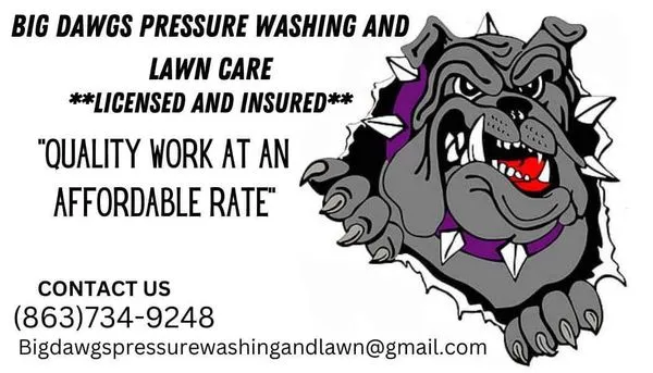 Big Dawgs Pressure Washing and Lawn Care Logo