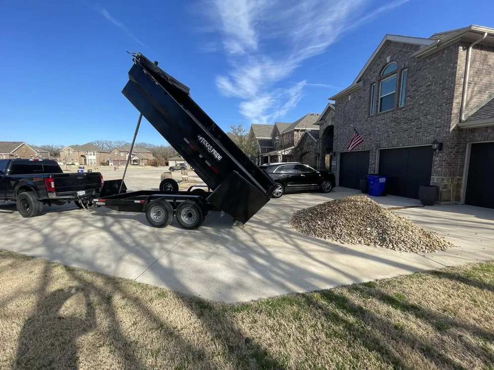 Local lawn mowing service in Haslet, TX by Big Digs. Big Dumps