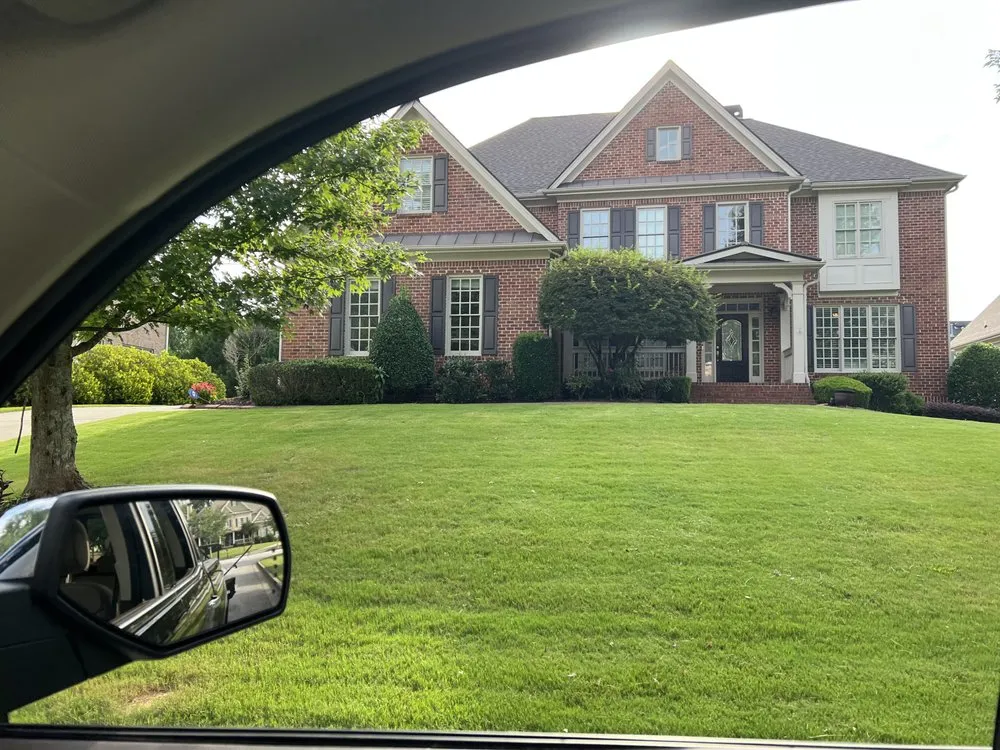 Custom lawn mowing service in Cartersville, GA by Big Dom's Gutters