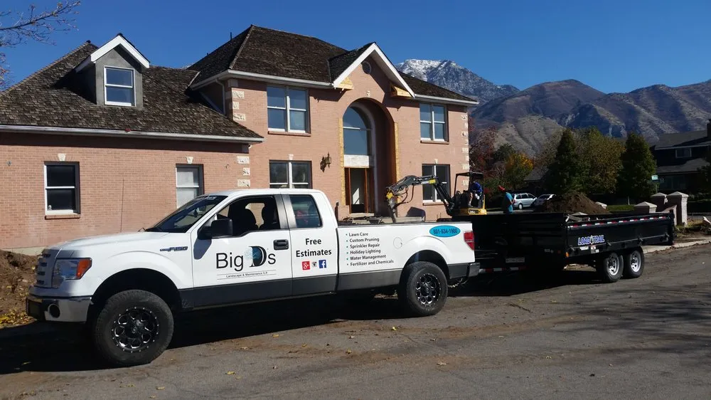 Custom landscape design in Lindon, UT by Big D's Landscape and Maintenance