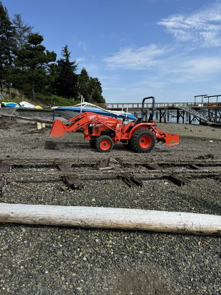 Affordable landscape design for homes in Langley, WA by Big D's Tractor Solutions