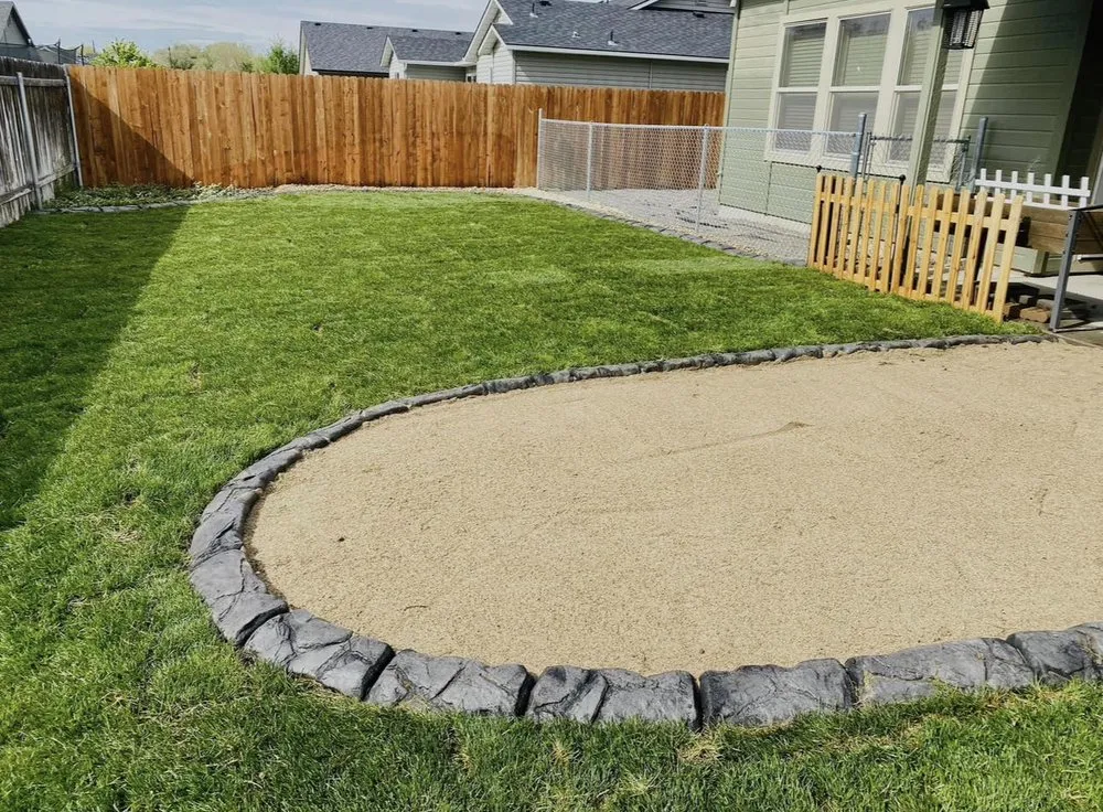 Local landscape installation in Mountain Home, ID by Big E's Services