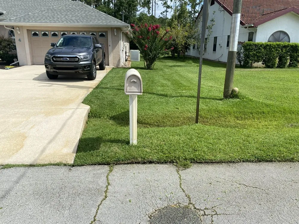 Top-rated landscape installation with custom design in Palm Coast, FL by Big Fins Lawn Care