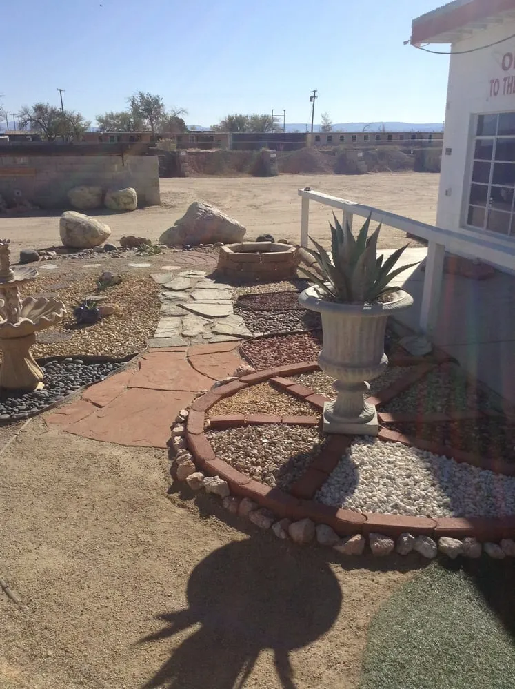 Custom residential landscaping for year-round maintenance across Rosamond, CA - Big Iron Landscape Materials