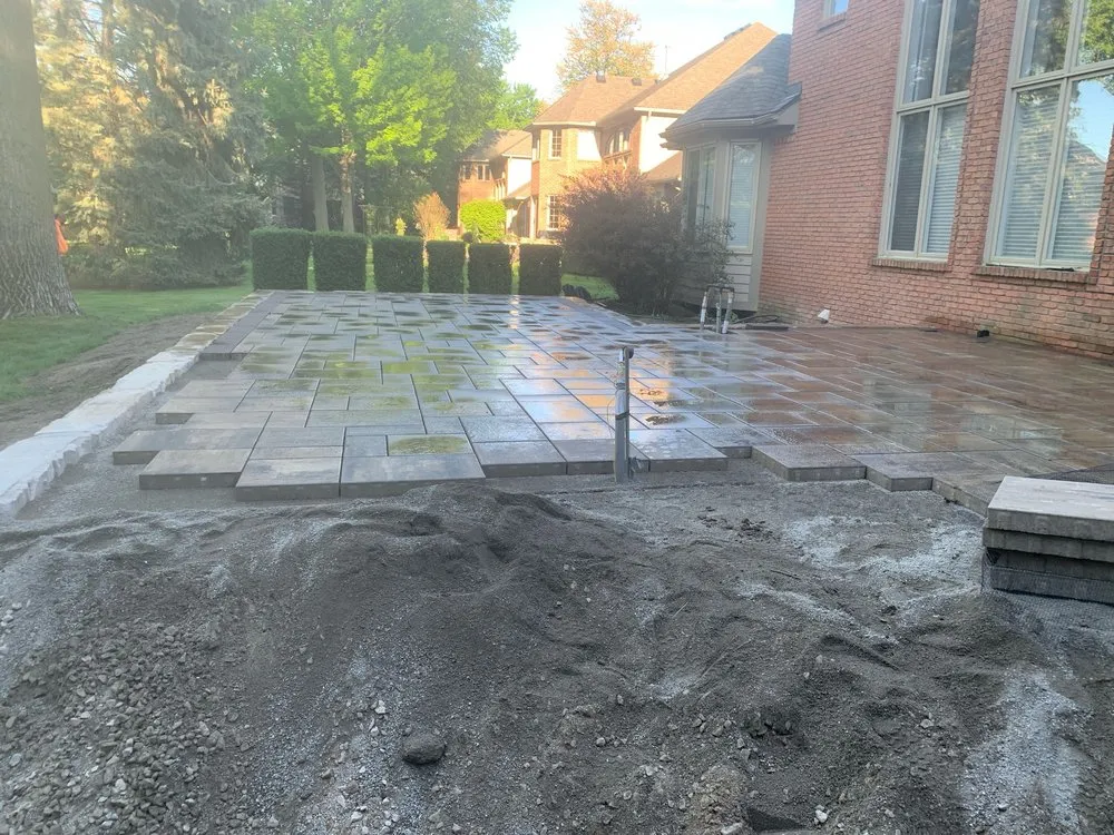 Custom landscape installation in Macomb, MI - Big Lakes Lawn Care