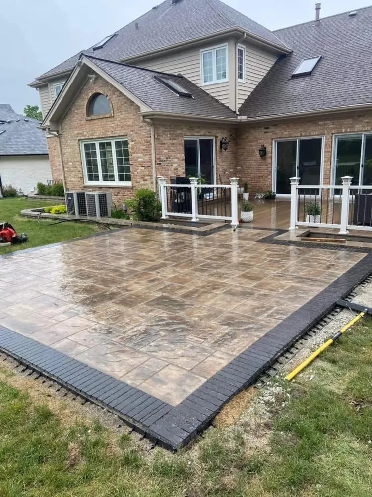 Professional landscape installation in St. Charles, IL by Big League Landscaping