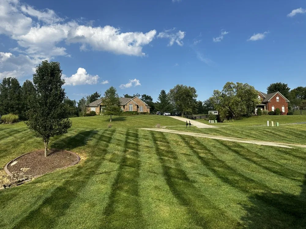 Professional outdoor landscaping in La Grange, KY by Big League Lawns & Property Management