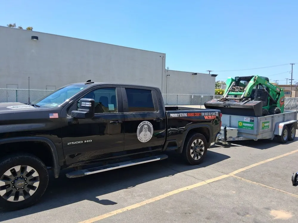 Custom landscape installation in Costa Mesa, CA by Big Mike & Sons' Tree Service