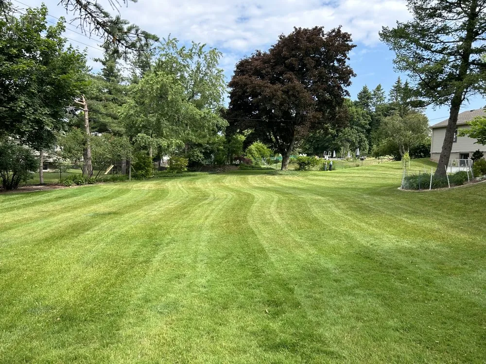 Professional landscape design with custom design in Fairport, NY by Big Moose Landscaping