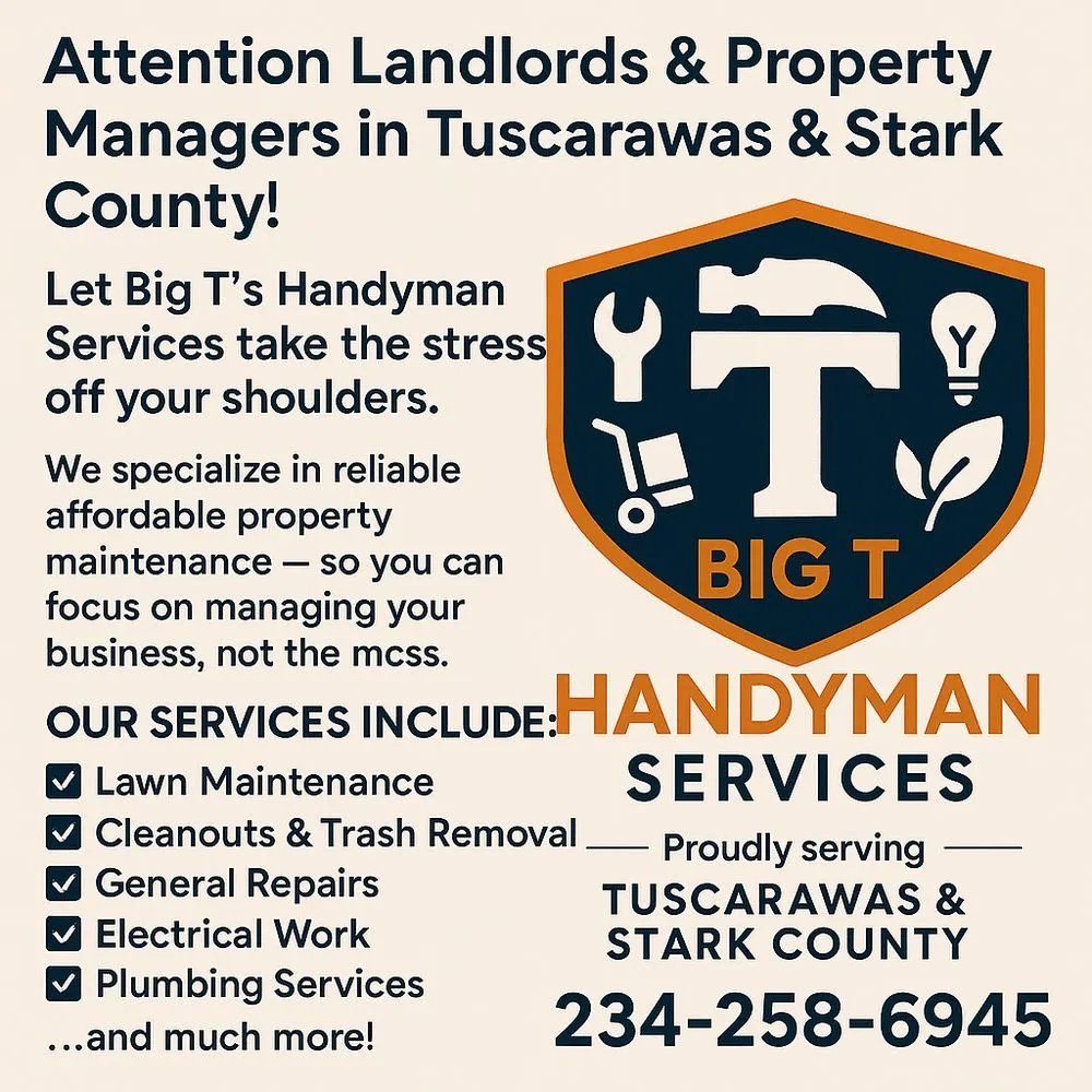 Trusted landscape design in Uhrichsville, OH by Big T’s Handyman Service