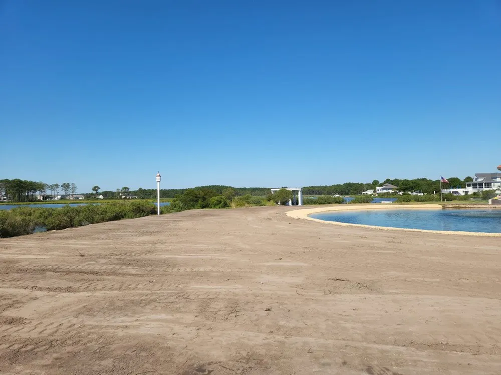 Custom residential landscaping with custom design across Selbyville, DE - Big Wave Construction