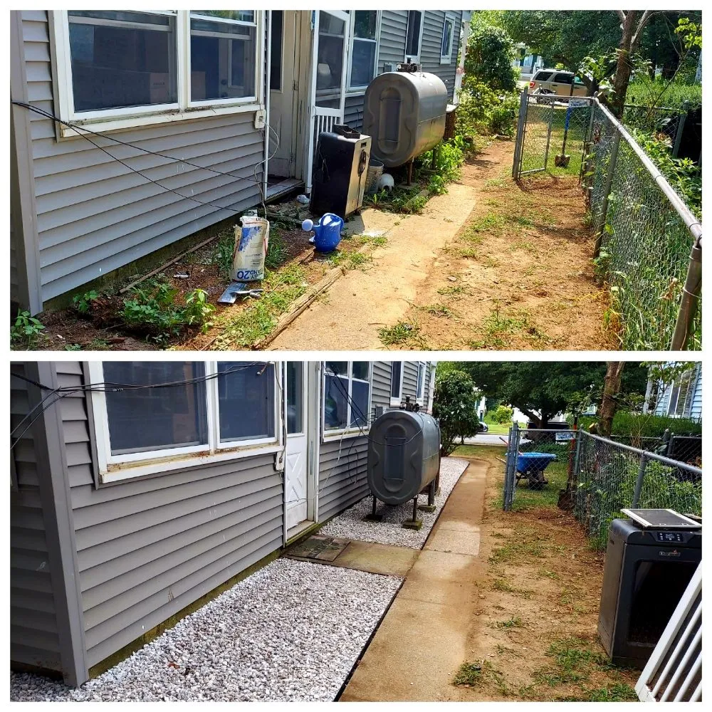 Expert yard cleanup service with custom design in Dover, DE by Big Yetis