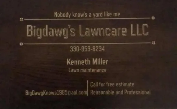 BigDawg's Lawncare Logo