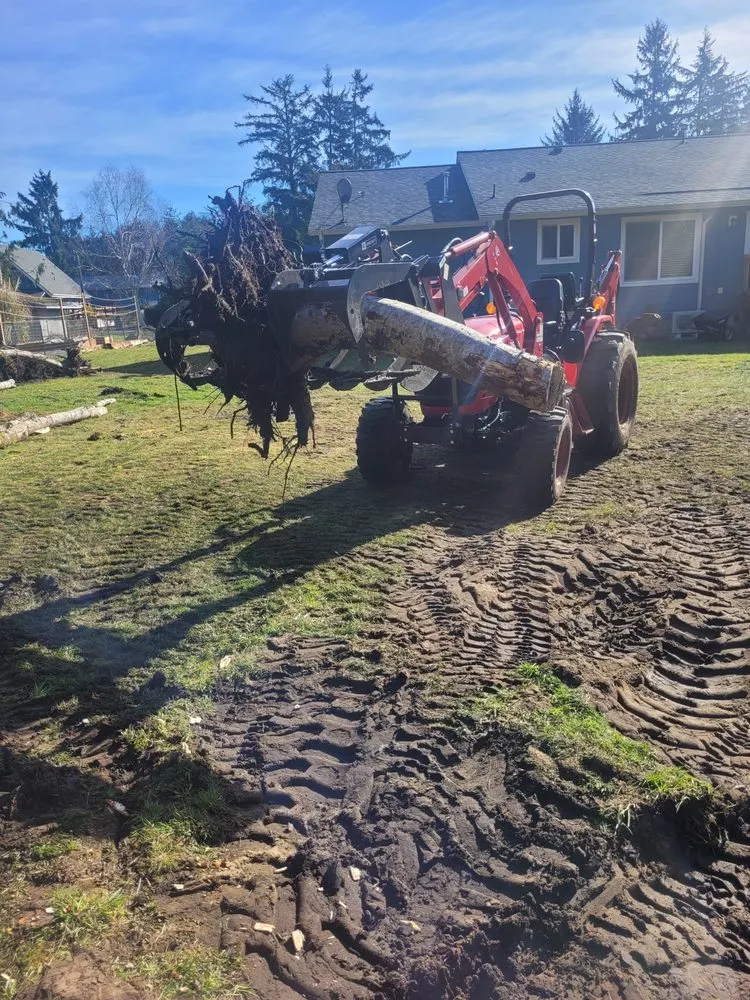 Custom residential landscaping experts serving Westport, WA - Bigfoot Stump and Tractor Backhoe Service