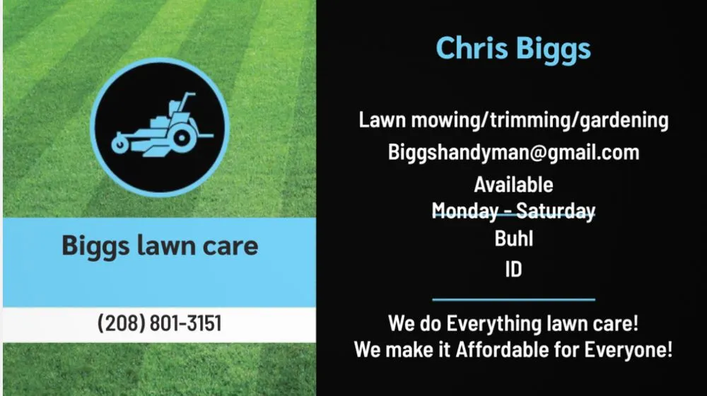 Top-rated residential landscaping in Buhl, ID by Biggs Lawn Care and Garbage Removal